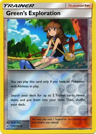 Unbroken Bonds Green’s Exploration #175/214 reverse holo